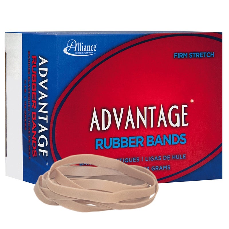 Alliance (2-Pack) Alliance Rubber 26649 Advantage Rubber Bands, Size #64, 1/4 lb Box Contains Approx. 80 Bands (3 1/2" x 1/4", Natural Crepe) - Image 2